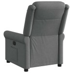 vidaXL Fotoliu rabatabil, gri închis, material textil