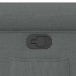 vidaXL Fotoliu rabatabil, gri închis, material textil