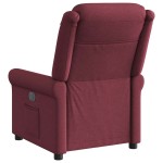 vidaXL Fotoliu rabatabil, roșu vin, material textil vidaXL Fotoliu rabatabil, roșu vin, material textil