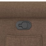 vidaXL Fotoliu rabatabil, maro, material textil vidaXL Fotoliu rabatabil, maro, material textil