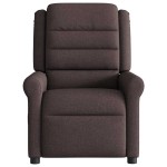 vidaXL Fotoliu rabatabil, maro închis, material textil