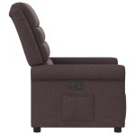 vidaXL Fotoliu rabatabil, maro închis, material textil