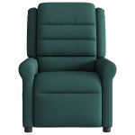 vidaXL Fotoliu rabatabil, verde închis, material textil vidaXL Fotoliu rabatabil, verde închis, material textil