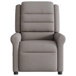 vidaXL Fotoliu rabatabil, gri taupe, material textil