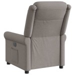 vidaXL Fotoliu rabatabil, gri taupe, material textil