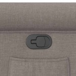 vidaXL Fotoliu rabatabil, gri taupe, material textil