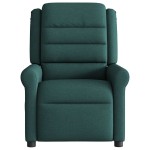 vidaXL Fotoliu de masaj rabatabil, verde închis, material textil vidaXL Fotoliu de masaj rabatabil, verde închis, material textil