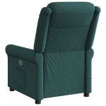 vidaXL Fotoliu de masaj rabatabil, verde închis, material textil vidaXL Fotoliu de masaj rabatabil, verde închis, material textil