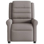vidaXL Fotoliu de masaj rabatabil, gri taupe, material textil