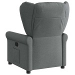 vidaXL Fotoliu rabatabil, gri închis, material textil