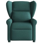 vidaXL Fotoliu rabatabil, verde închis, material textil vidaXL Fotoliu rabatabil, verde închis, material textil