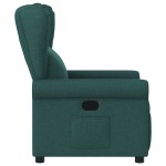 vidaXL Fotoliu rabatabil, verde închis, material textil vidaXL Fotoliu rabatabil, verde închis, material textil