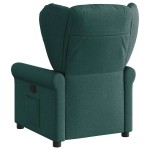 vidaXL Fotoliu rabatabil, verde închis, material textil vidaXL Fotoliu rabatabil, verde închis, material textil