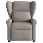 vidaXL Fotoliu rabatabil, gri taupe, material textil