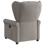 vidaXL Fotoliu rabatabil, gri taupe, material textil