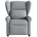 vidaXL Fotoliu de masaj rabatabil, gri deschis, textil vidaXL Fotoliu de masaj rabatabil, gri deschis, textil