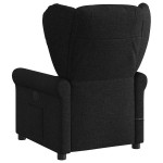 vidaXL Fotoliu de masaj rabatabil, negru, material textil