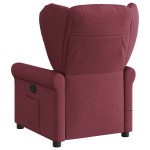vidaXL Fotoliu de masaj rabatabil, roșu vin, material textil vidaXL Fotoliu de masaj rabatabil, roșu vin, material textil