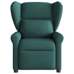 vidaXL Fotoliu de masaj rabatabil, verde închis, material textil vidaXL Fotoliu de masaj rabatabil, verde închis, material textil