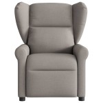 vidaXL Fotoliu de masaj rabatabil, gri taupe, material textil