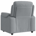 vidaXL Fotoliu rabatabil, gri deschis, material textil