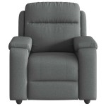 vidaXL Fotoliu rabatabil, gri închis, material textil