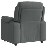 vidaXL Fotoliu rabatabil, gri închis, material textil
