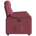 vidaXL Fotoliu rabatabil, roșu vin, material textil vidaXL Fotoliu rabatabil, roșu vin, material textil
