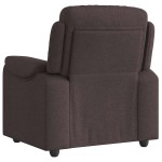 vidaXL Fotoliu rabatabil, maro închis, material textil