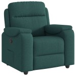 vidaXL Fotoliu rabatabil, verde închis, material textil vidaXL Fotoliu rabatabil, verde închis, material textil