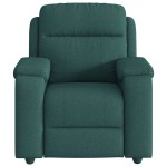 vidaXL Fotoliu rabatabil, verde închis, material textil vidaXL Fotoliu rabatabil, verde închis, material textil
