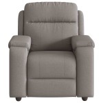vidaXL Fotoliu rabatabil, gri taupe, material textil