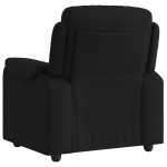 vidaXL Fotoliu de masaj rabatabil, negru, material textil