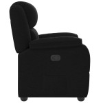 vidaXL Fotoliu rabatabil, negru, material textil vidaXL Fotoliu rabatabil, negru, material textil