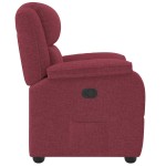 vidaXL Fotoliu rabatabil, roșu vin, material textil vidaXL Fotoliu rabatabil, roșu vin, material textil