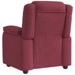 vidaXL Fotoliu rabatabil, roșu vin, material textil vidaXL Fotoliu rabatabil, roșu vin, material textil