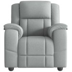 vidaXL Fotoliu de masaj rabatabil, gri deschis, textil vidaXL Fotoliu de masaj rabatabil, gri deschis, textil