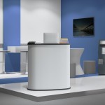 vidaXL Tejghea de expoziție pliabilă, 90x48x93 cm, lemn prelucrat vidaXL Tejghea de expoziție pliabilă, 90x48x93 cm, lemn prelucrat