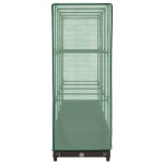 vidaXL Strat înălțat cu husă de seră, aspect ratan, 160x40x123 cm
