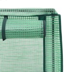 vidaXL Strat înălțat cu husă de seră, aspect ratan, 40x40x123 cm