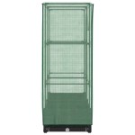 vidaXL Strat înălțat cu husă de seră, aspect ratan, 80x40x123 cm vidaXL Strat înălțat cu husă de seră, aspect ratan, 80x40x123 cm