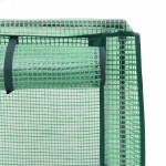 vidaXL Strat înălțat cu husă de seră, aspect ratan, 40x40x123 cm