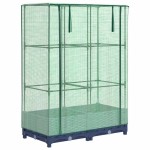 vidaXL Strat înălțat cu husă de seră, aspect ratan, 80x40x123 cm vidaXL Strat înălțat cu husă de seră, aspect ratan, 80x40x123 cm