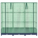 vidaXL Strat înălțat cu husă de seră, aspect ratan, 120x40x123 cm vidaXL Strat înălțat cu husă de seră, aspect ratan, 120x40x123 cm