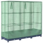 vidaXL Strat înălțat cu husă de seră, aspect ratan, 120x40x123 cm vidaXL Strat înălțat cu husă de seră, aspect ratan, 120x40x123 cm