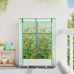 vidaXL Strat înălțat cu husă de seră, aspect ratan, 80x40x123 cm vidaXL Strat înălțat cu husă de seră, aspect ratan, 80x40x123 cm