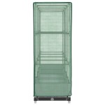 vidaXL Strat înălțat cu husă de seră, aspect ratan, 160x40x123 cm