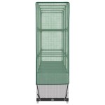 vidaXL Strat înălțat cu husă de seră, aspect ratan, 160x40x138 cm