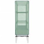 vidaXL Strat înălțat cu husă de seră, aspect ratan, 160x40x140 cm