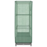 vidaXL Strat înălțat cu husă de seră, aspect ratan, 80x40x123 cm vidaXL Strat înălțat cu husă de seră, aspect ratan, 80x40x123 cm
